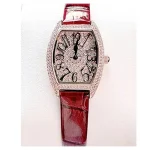 Đồng Hồ Nữ Kemil Sapphire 28mm Màu Đỏ